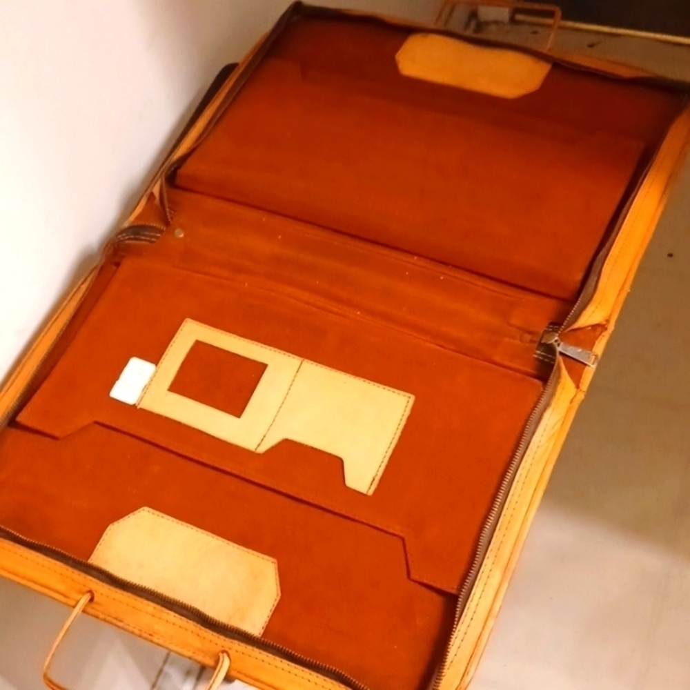 PYMSA Mexico Leather Portfolio Briefcase - Picture 6 of 13